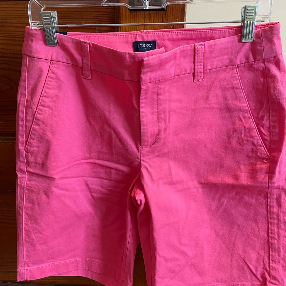 Hot Pink J Crew Bermuda Shorts Size 4 NWT - Picture 3 of 4